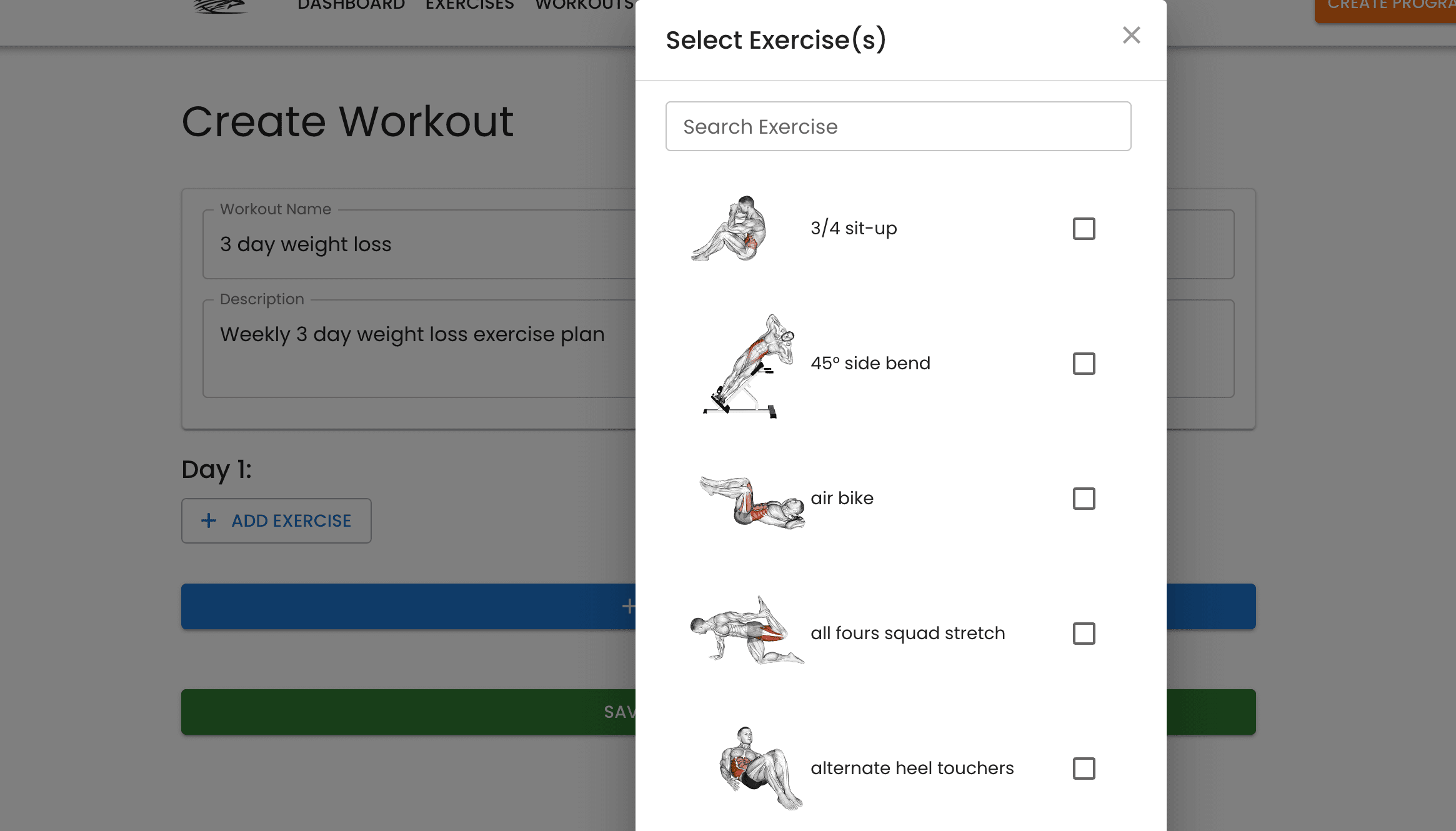Screenshot /home/app-screenshots/select-exercise.png1